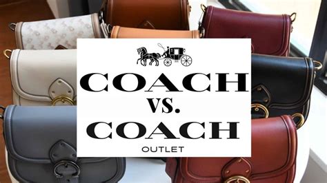 coach vs coach outlet quality.